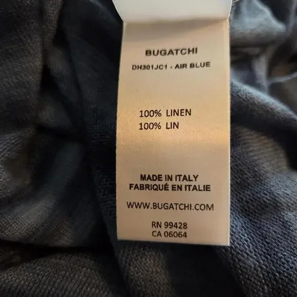 Bugatchi Heather Striped‎ Short Sleeved Johnny Sweater - XXL - Picture 8 of 8